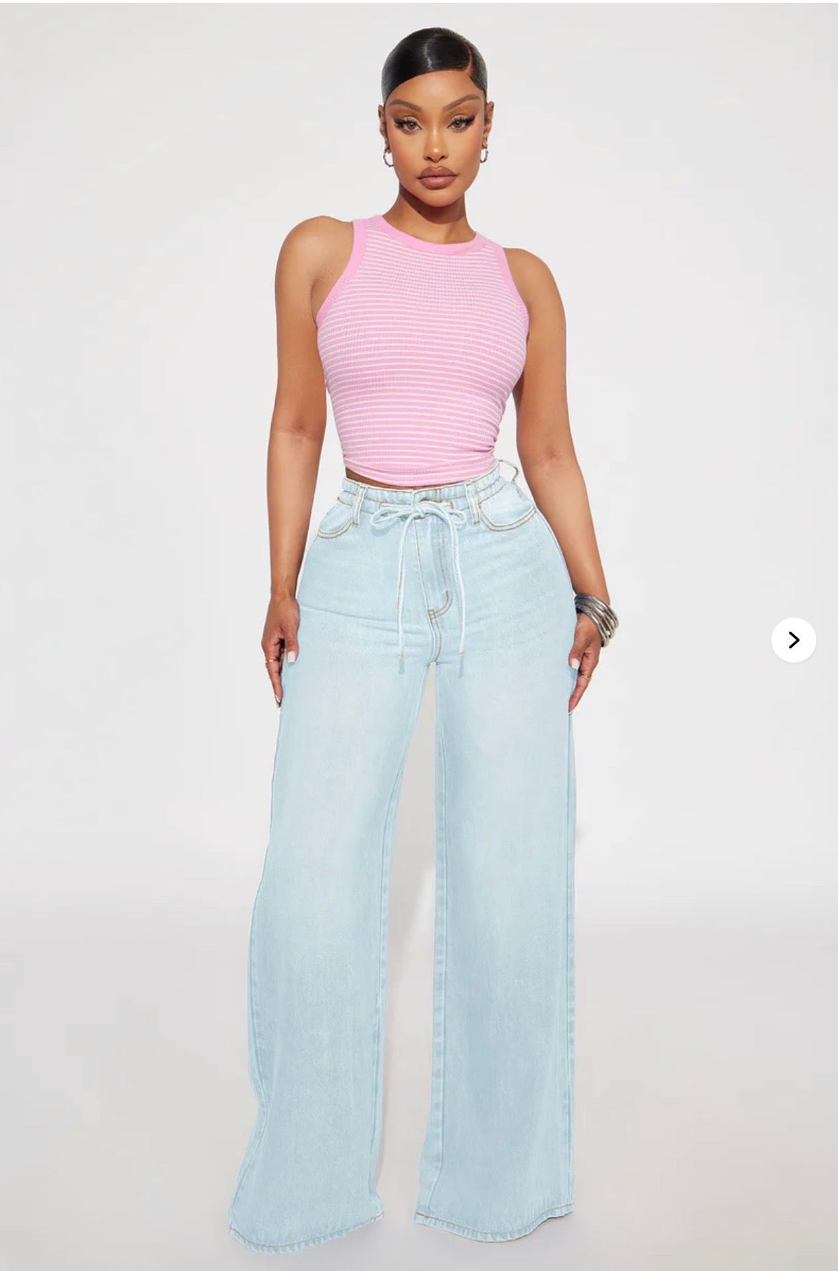 Beachfront Drapey Wide Leg Jeans