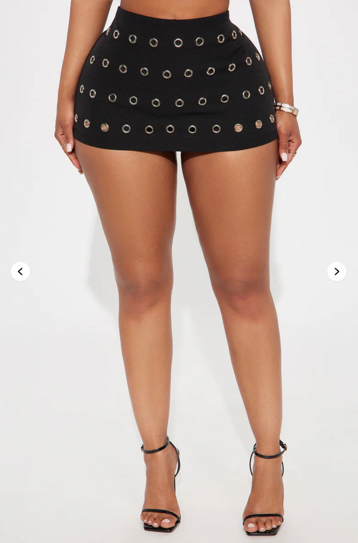 Bad Attitude Grommet Micro Mini Skort