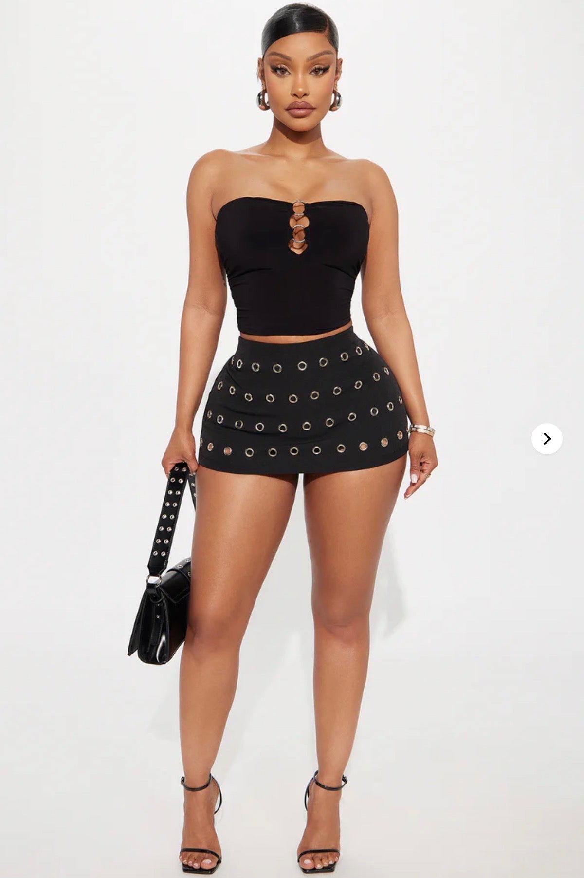 Bad Attitude Grommet Micro Mini Skort