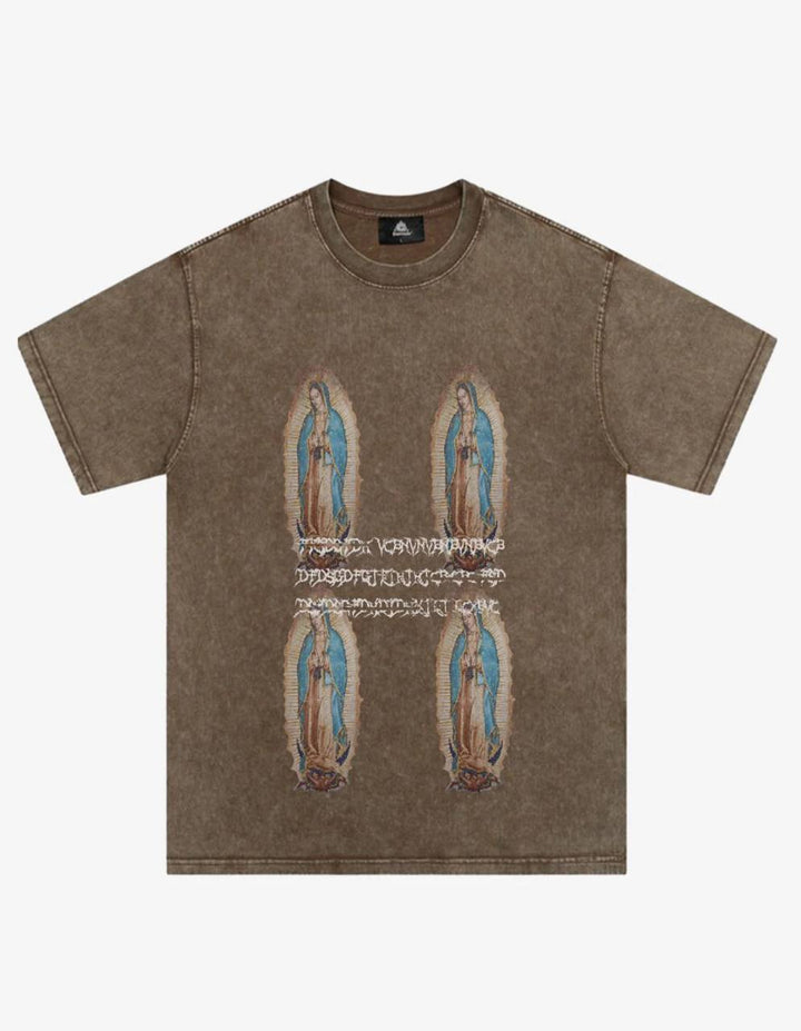 Original Virgin Mary Print T-Shirt