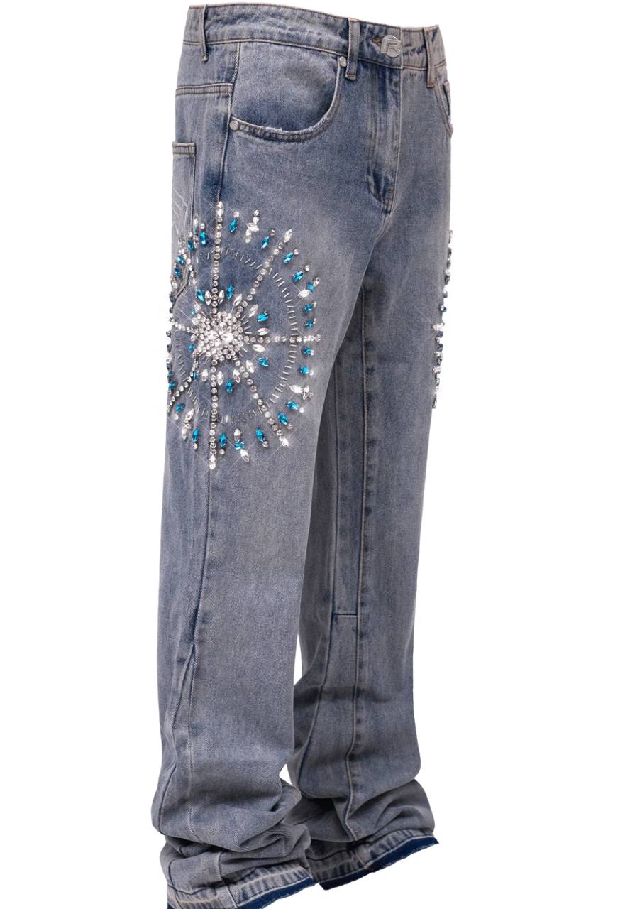 Circle Diamond Denim